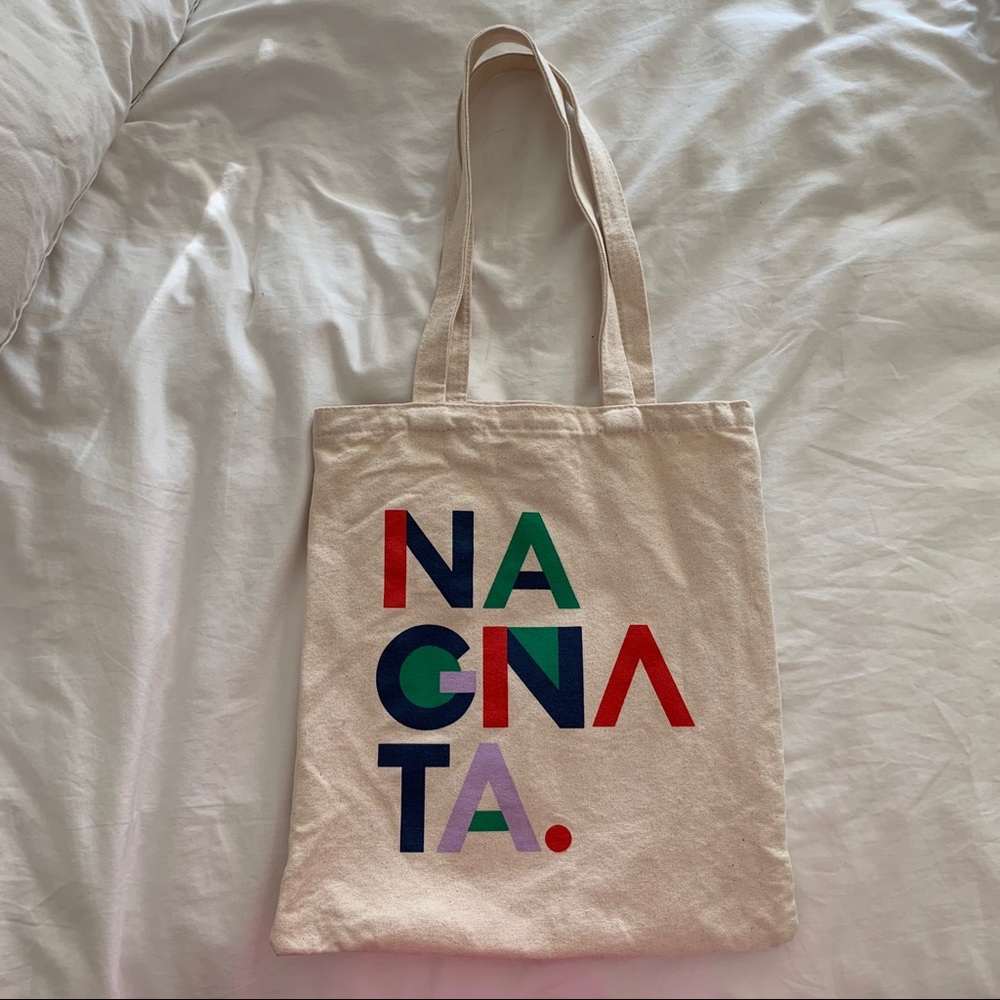 Nagnata logo canvas tote bag